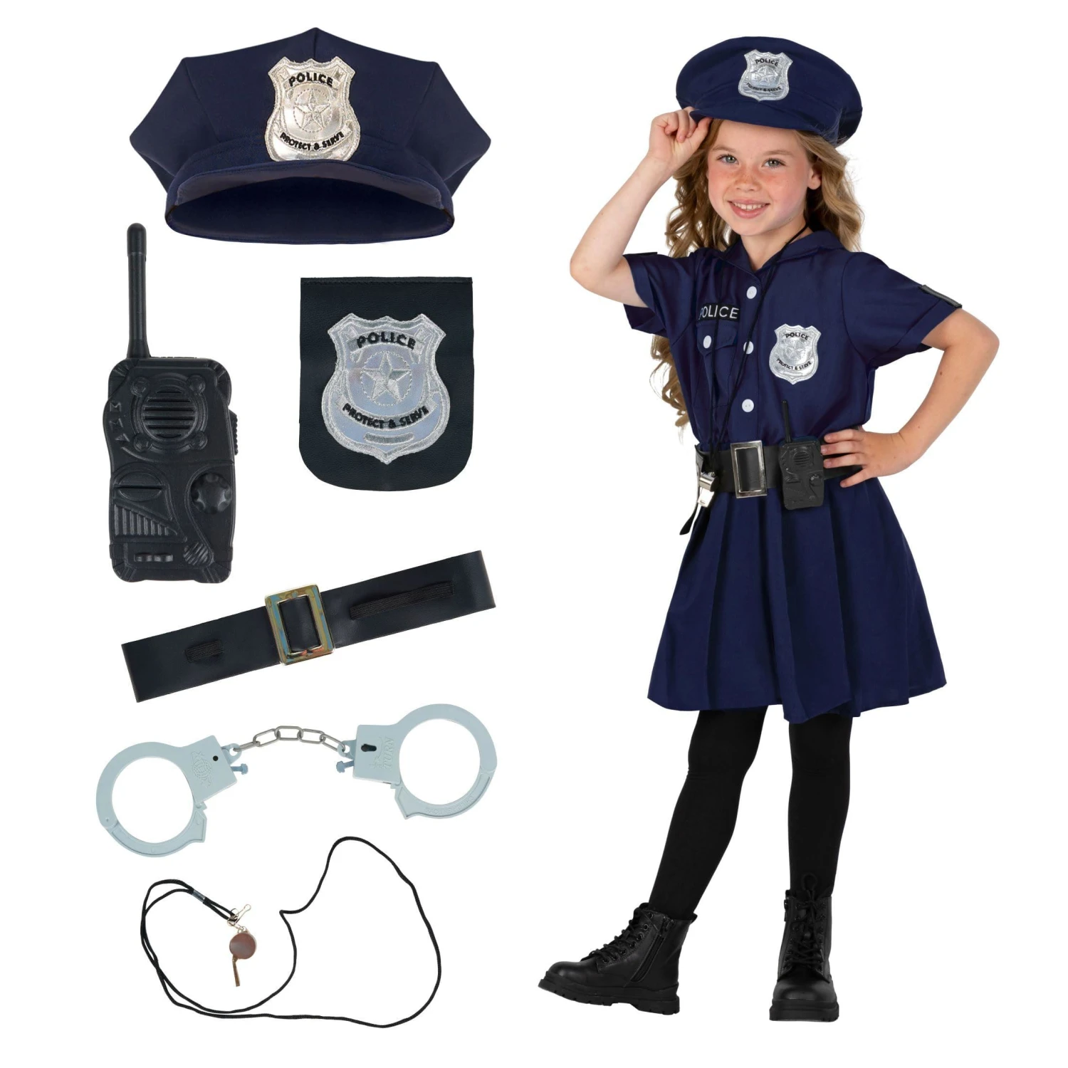 Costume Da Poliziotta Della Marina Per Ragazze 9 Costume Da Poliziotta Della Marina Per Ragazze - immagine 7