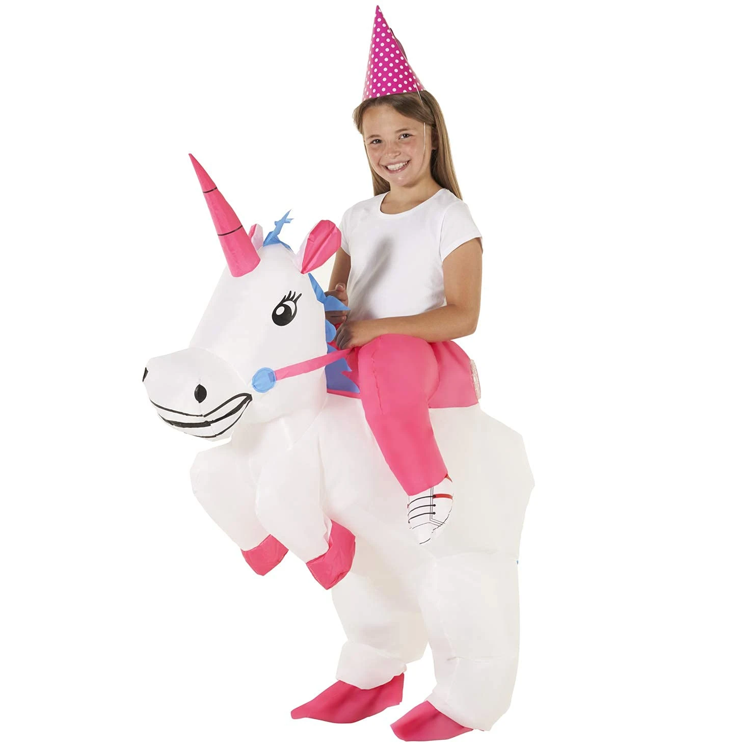 Costume Gonfiabile Unicorno Cavalcabile Bambino 6 Costume Gonfiabile Unicorno Cavalcabile Bambino - immagine 4
