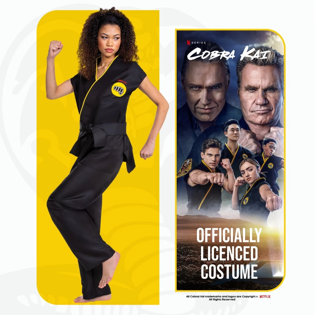 Men's Cobra Kai Classic Costume 6 Men's Cobra Kai Classic Costume - immagine 4