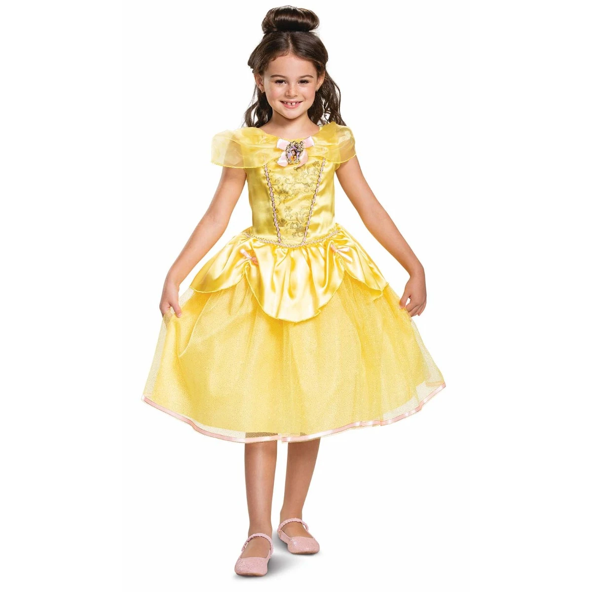 Vestito Principessa Belle Deluxe Bambina 3 Vestito Principessa Belle Deluxe Bambina