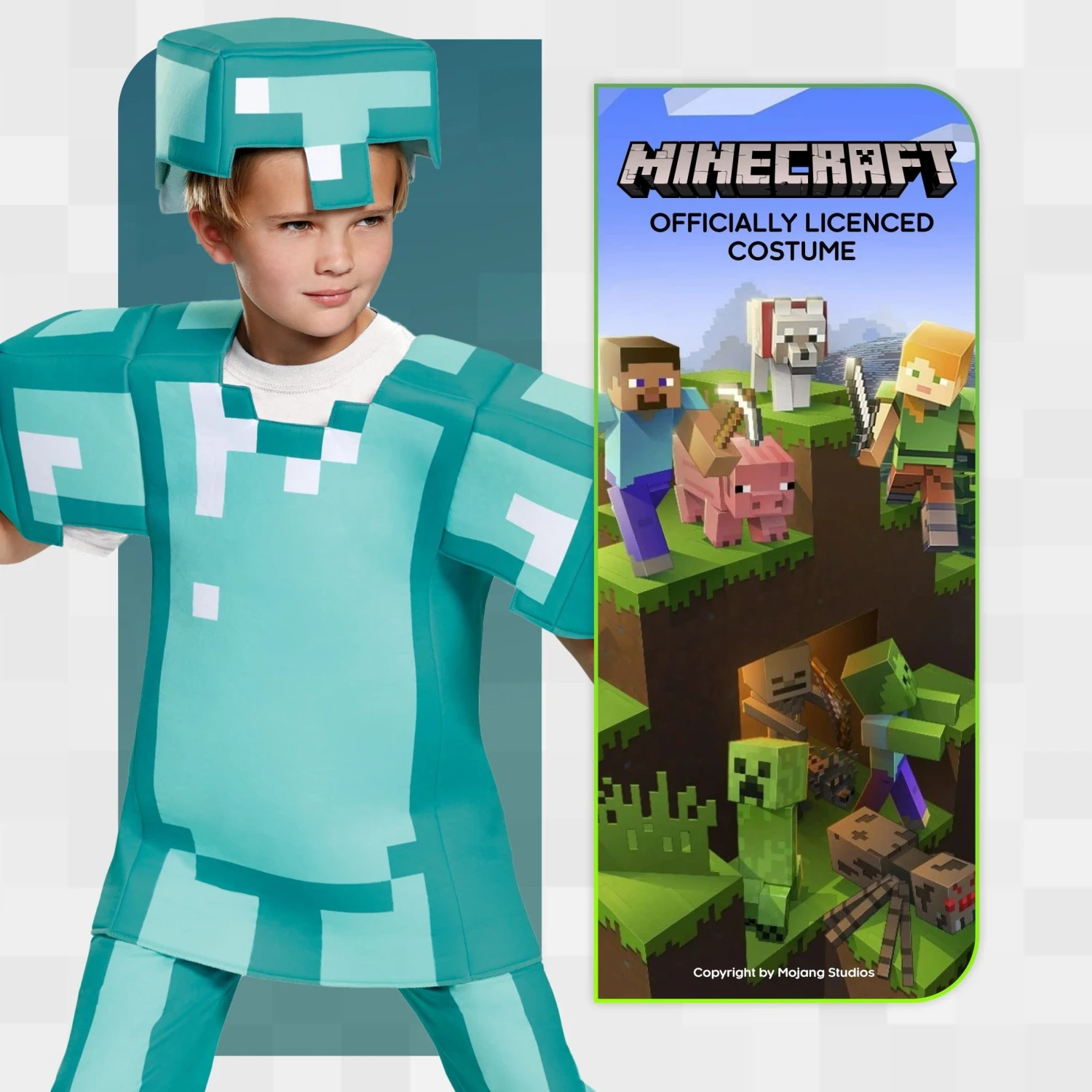 Costume Minecraft Armatura Bambino 6 Costume Minecraft Armatura Bambino - immagine 4