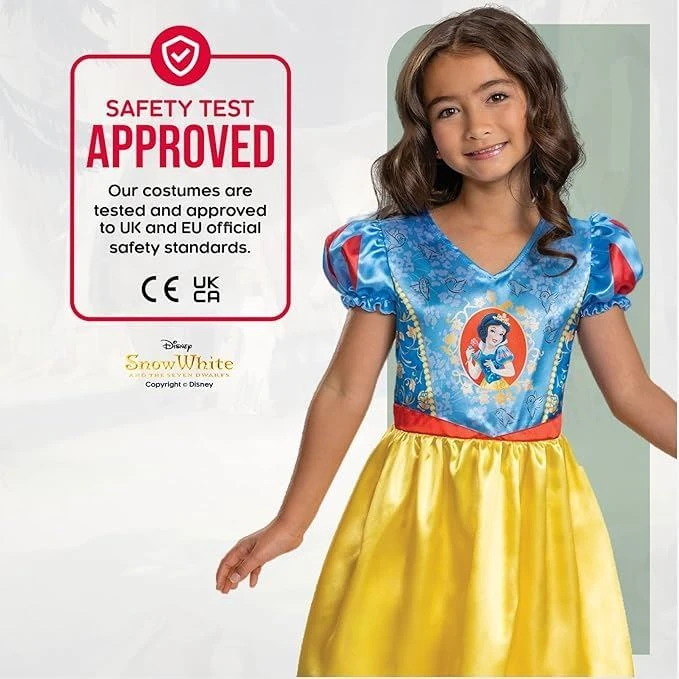 Costume Biancaneve Standard Bambina 5 Costume Biancaneve Standard Bambina - immagine 3