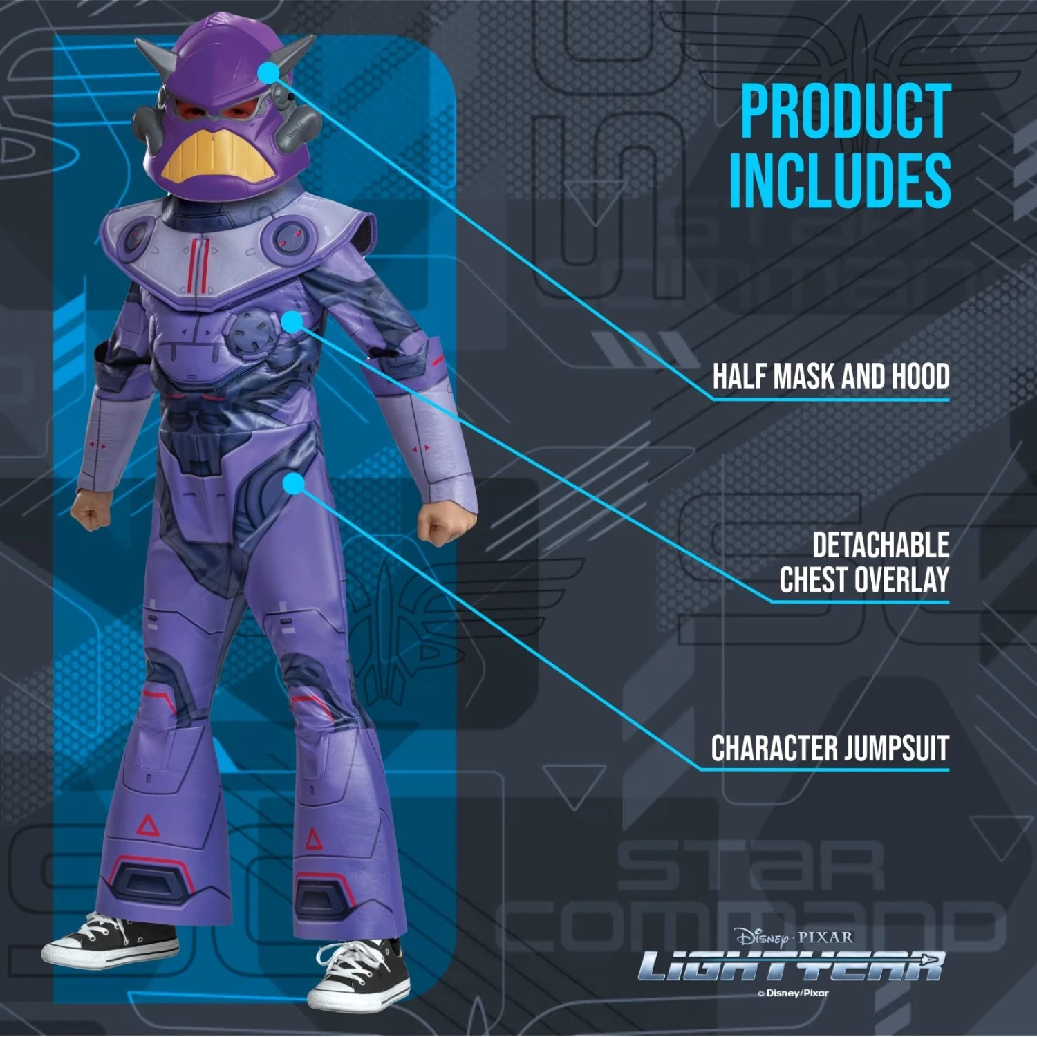 Kids Toy Story Emperor Zurg Deluxe Costume 4 Kids Toy Story Emperor Zurg Deluxe Costume - immagine 2