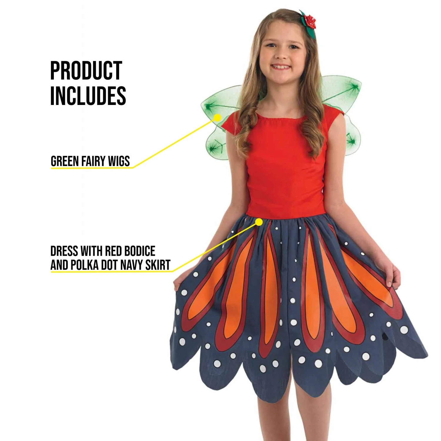 Costume Fata Dei Boschi Bambina 4 Costume Fata Dei Boschi Bambina - immagine 2