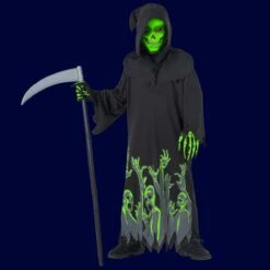 Kids Grim Reaper Glow In The Dark Costume -Vendite Morphsuits 2dfvuf8q