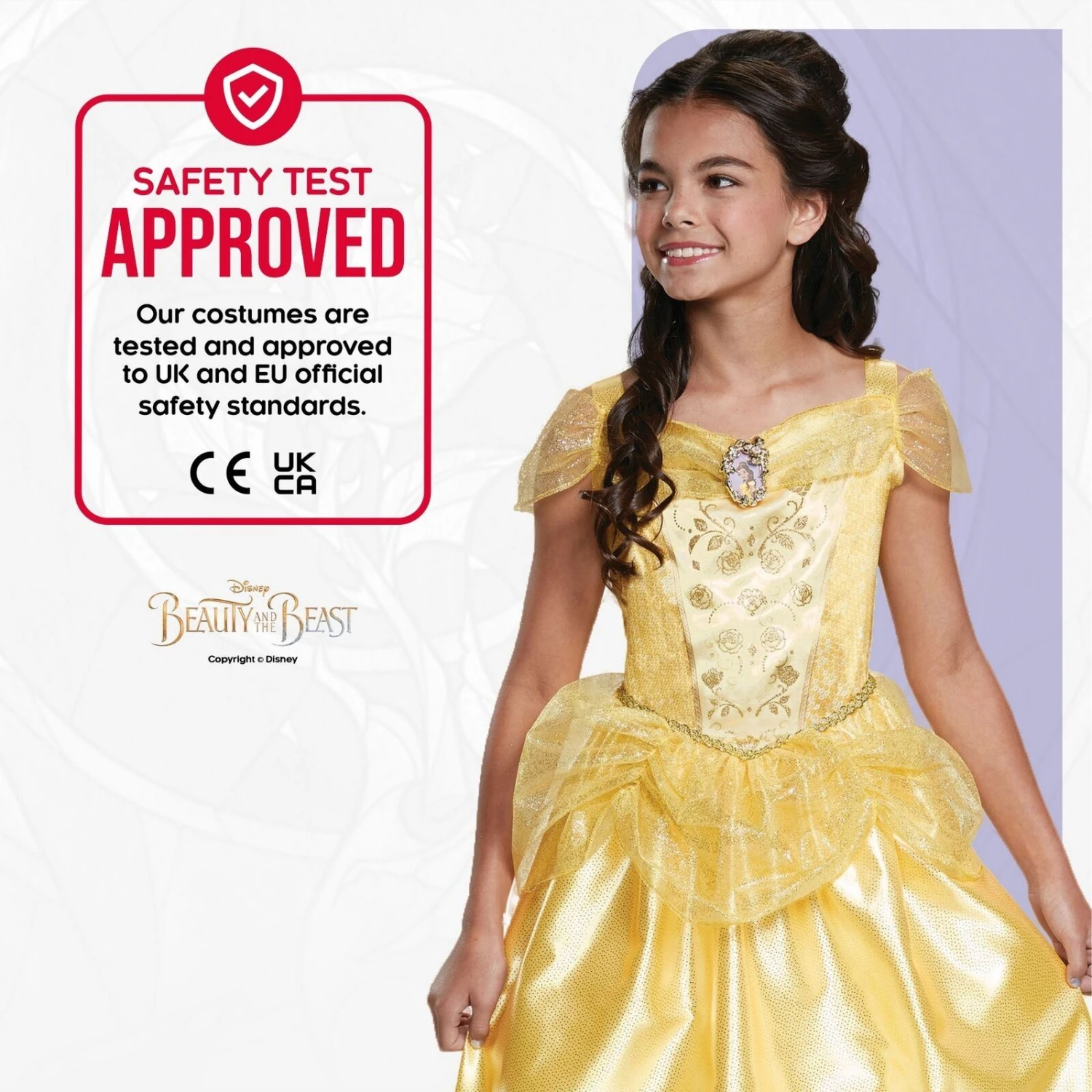 Vestito Principessa Belle Classico Bambina 7 Vestito Principessa Belle Classico Bambina - immagine 5