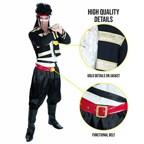 Costume New Romantic Anni '80 Uomo 5 Costume New Romantic Anni '80 Uomo - immagine 3