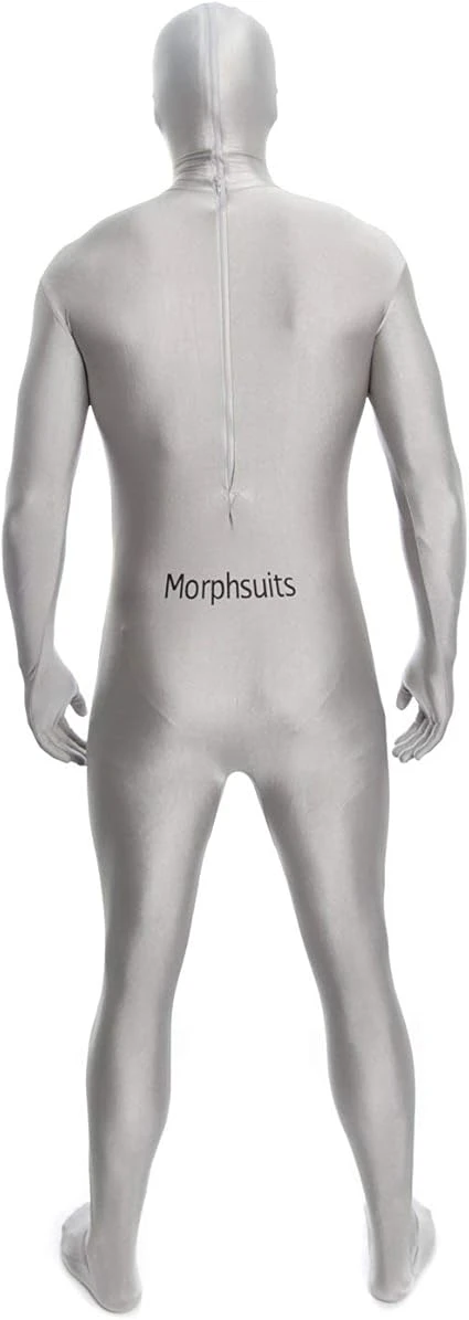 Morphsuit Argento Adulto 5 Morphsuit Argento Adulto - immagine 3