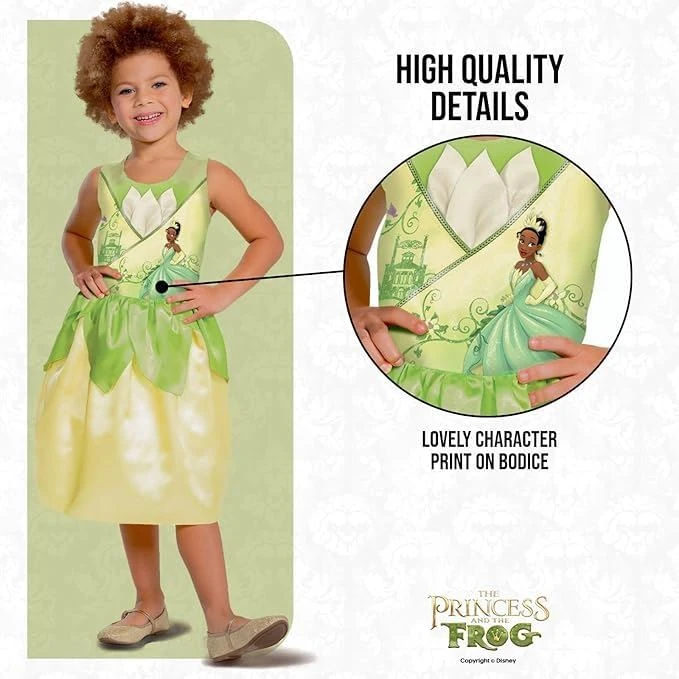 Costume Tiana Standard Bambina 5 Costume Tiana Standard Bambina - immagine 3