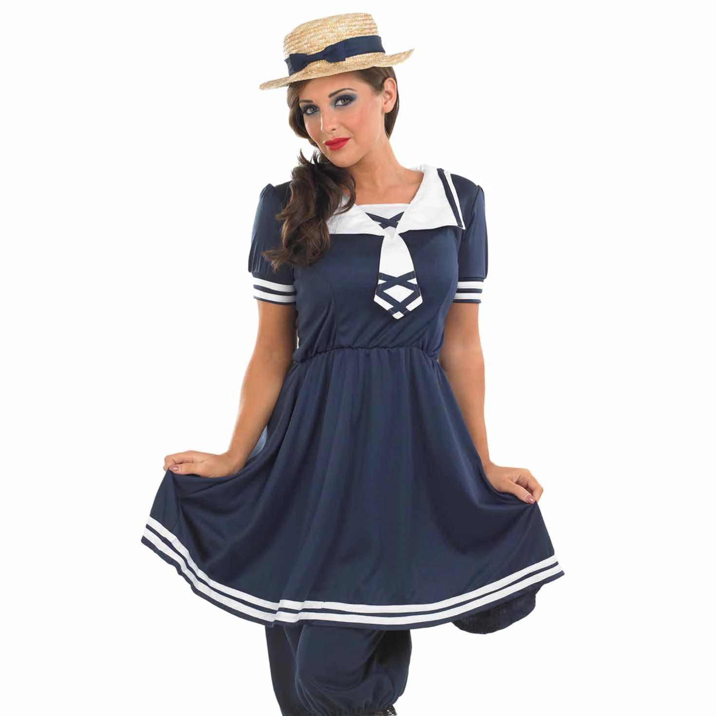 Costume Da Bagno Vittoriano Donna 6 Costume Da Bagno Vittoriano Donna - immagine 4