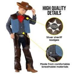 Costume Cowboy Bambino 8 Costume Cowboy Bambino -Vendite Morphsuits 5e18796c0f2f262d11816eaf715b41b13539d2ee81ad0e98a7e2a0cffaa16504