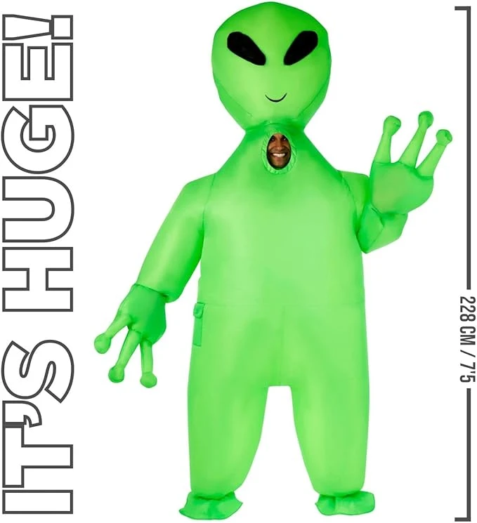 Costume Gonfiabile Alieno Gigante Adulti 6 Costume Gonfiabile Alieno Gigante Adulti - immagine 4