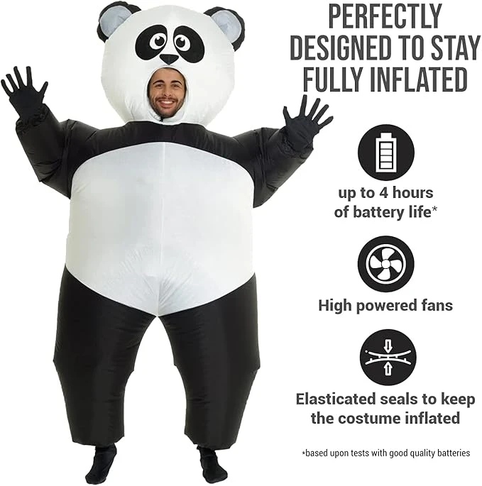 Costume Gonfiabile Panda Adulto 4 Costume Gonfiabile Panda Adulto - immagine 2