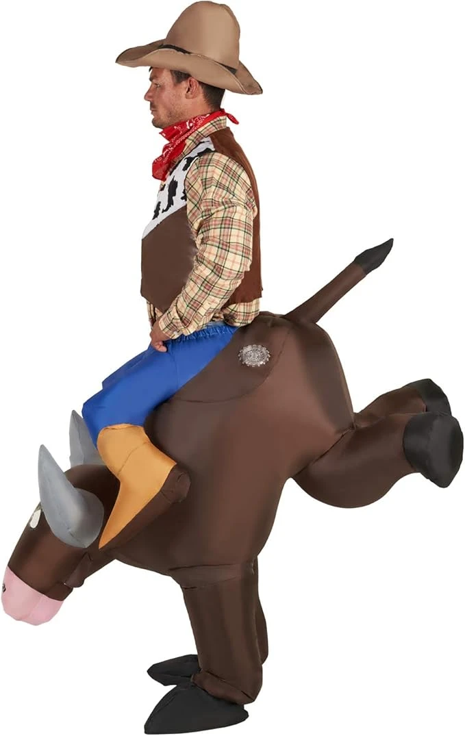 Costume Gonfiabile Toro Cavalcabile Adulto 5 Costume Gonfiabile Toro Cavalcabile Adulto - immagine 4