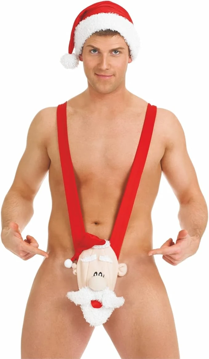 Costume Babbo Natale Mankini Uomo 5 Costume Babbo Natale Mankini Uomo - immagine 3