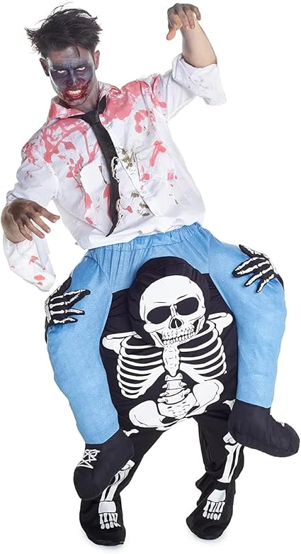 Costume Scheletro A Cavalluccio Adulto 4 Costume Scheletro A Cavalluccio Adulto - immagine 2