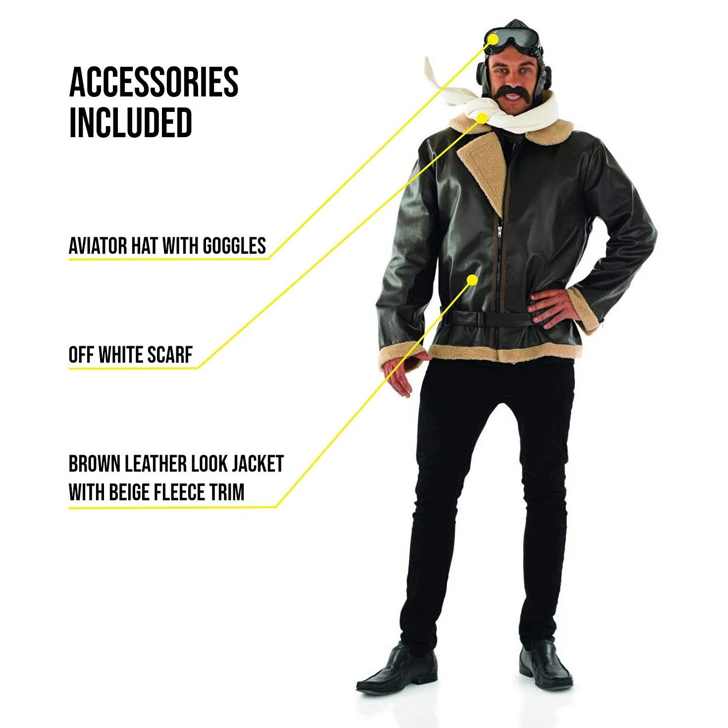 Costume Aviatore Uomo 4 Costume Aviatore Uomo - immagine 2