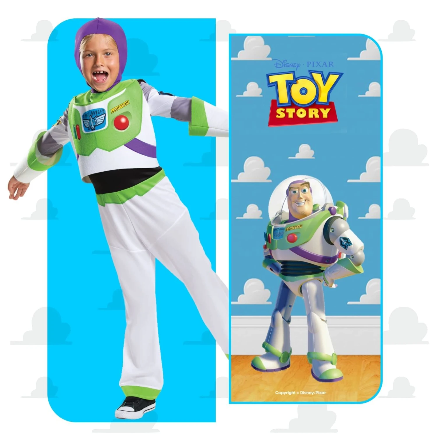 Costume Buzz Lightyear Deluxe Bambino 6 Costume Buzz Lightyear Deluxe Bambino - immagine 4