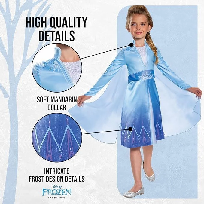 Costume Elsa Frozen 2 Classico Bambina 5 Costume Elsa Frozen 2 Classico Bambina - immagine 3