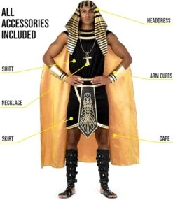 Mens Egyptian Pharaoh Costume -Vendite Morphsuits 71hqzfq3x7l. ac sx679