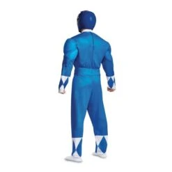 Costume Power Ranger Blu Muscoloso Adulti 15 Costume Power Ranger Blu Muscoloso Adulti -Vendite Morphsuits 79731 back