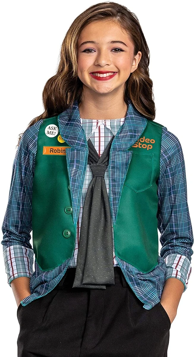 Kids Robin Video Stop Stranger Things Costume 9 Kids Robin Video Stop Stranger Things Costume - immagine 7