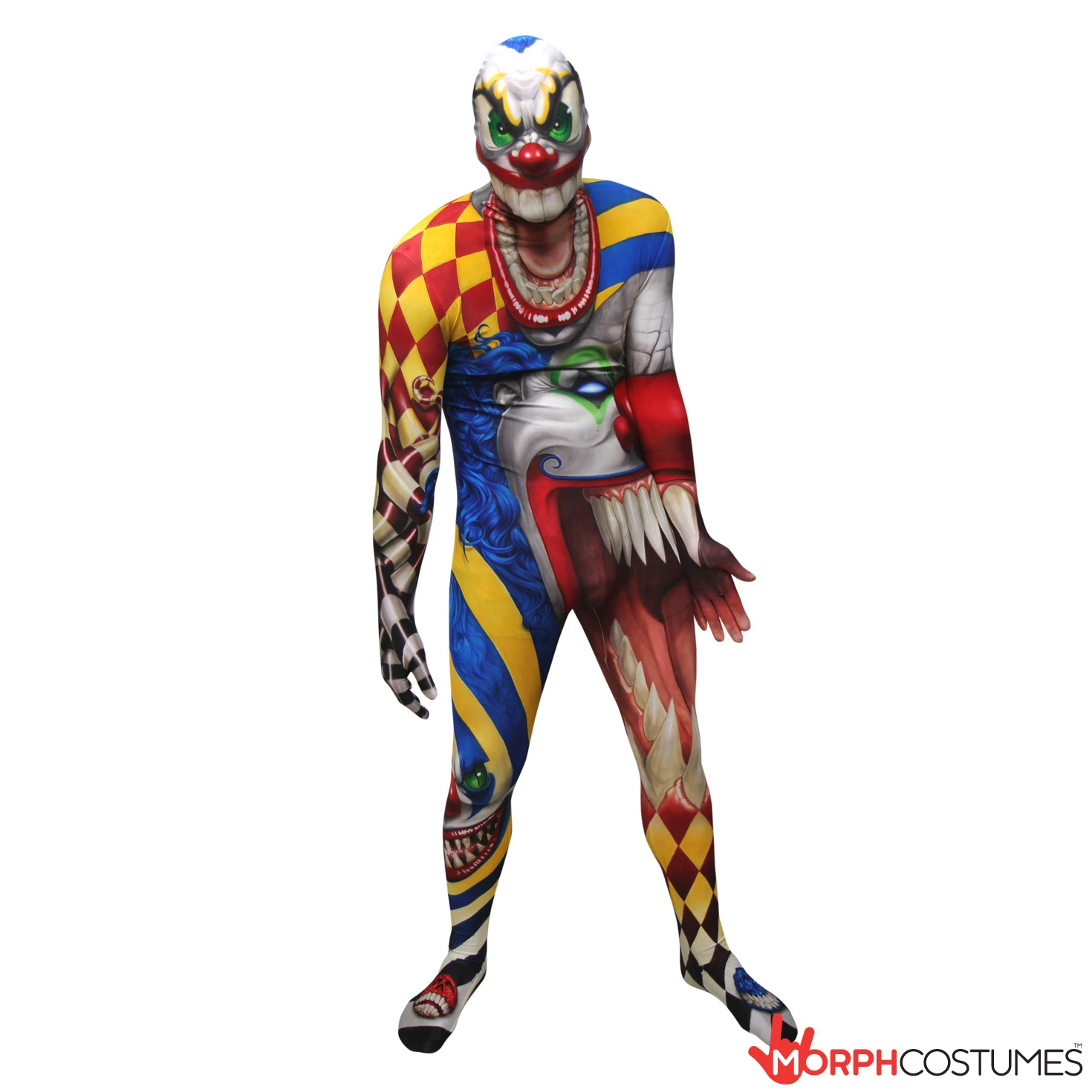 Costume Clown Horror Adulti 4 Costume Clown Horror Adulti - immagine 2