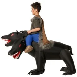Kids Evil 3-Headed Dog Ride On Inflatable Costume -Vendite Morphsuits 887513090694.pt02jpg