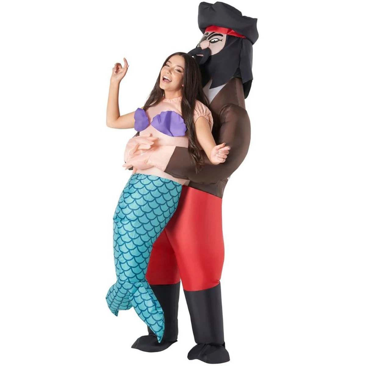 Pirate Mermaid Pick Me Up Inflatable Costume 6 Pirate Mermaid Pick Me Up Inflatable Costume - immagine 4