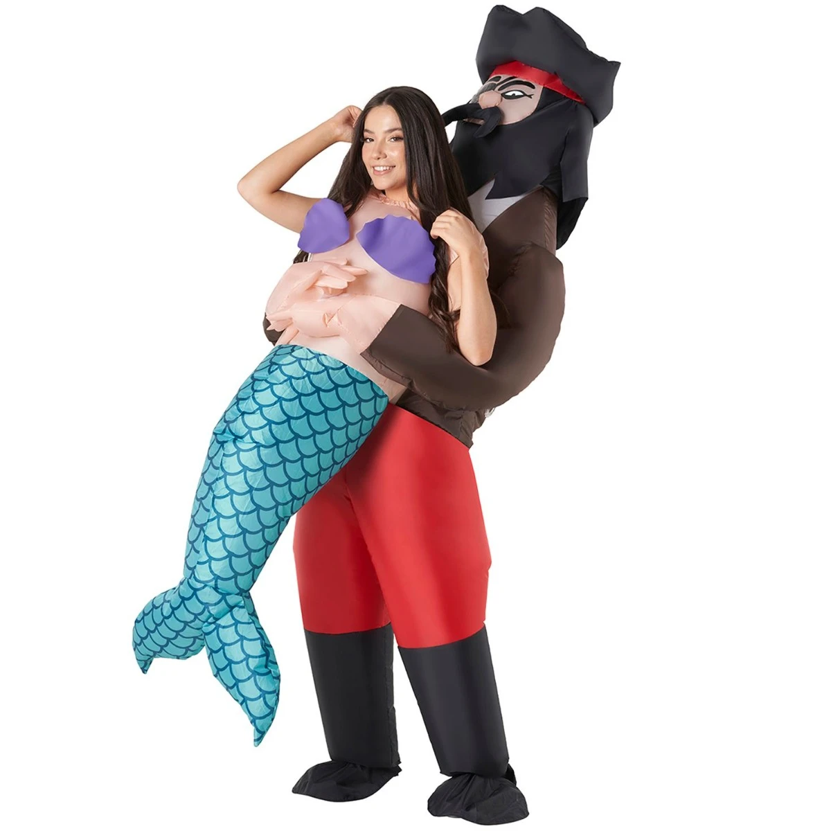 Pirate Mermaid Pick Me Up Inflatable Costume 5 Pirate Mermaid Pick Me Up Inflatable Costume - immagine 3