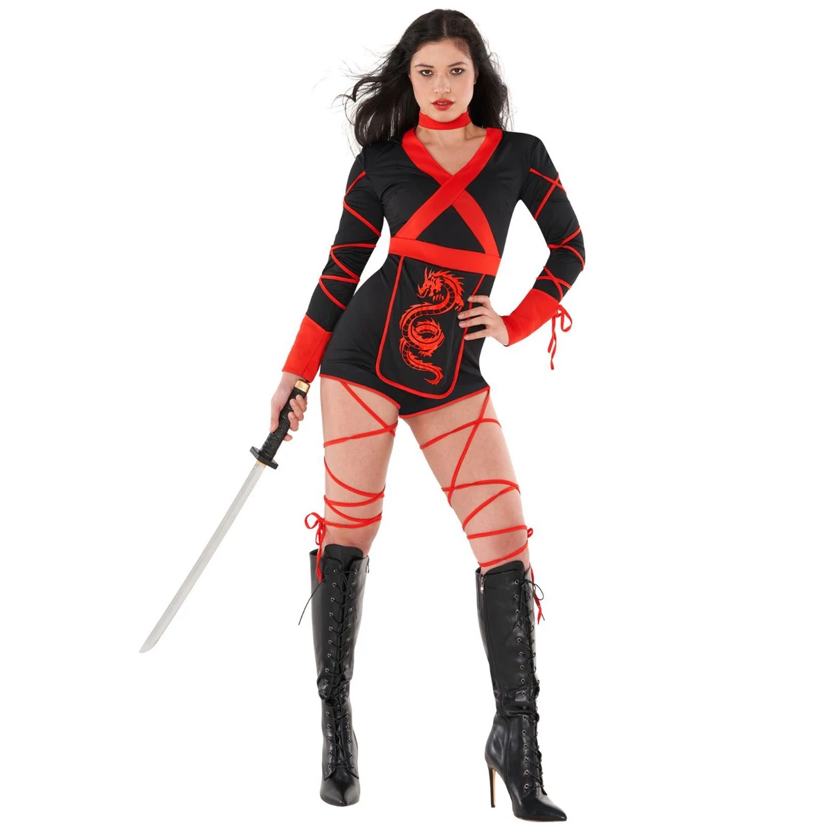 Costume Da Donna Dragon Ninja Playsuit 3 Costume Da Donna Dragon Ninja Playsuit