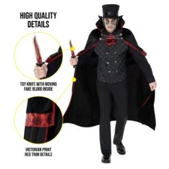 Men's Jack The Ripper Costume -Vendite Morphsuits 887513098997.pt02