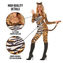Womens Tiger Bodysuit Costume -Vendite Morphsuits 887513099109.pt02