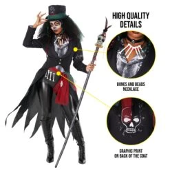 Womens Voodoo Priestess Costume 10 Womens Voodoo Priestess Costume -Vendite Morphsuits 887513099468.pt02