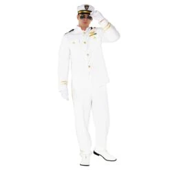 Costume Da Ufficiale Bianco Per Uomo