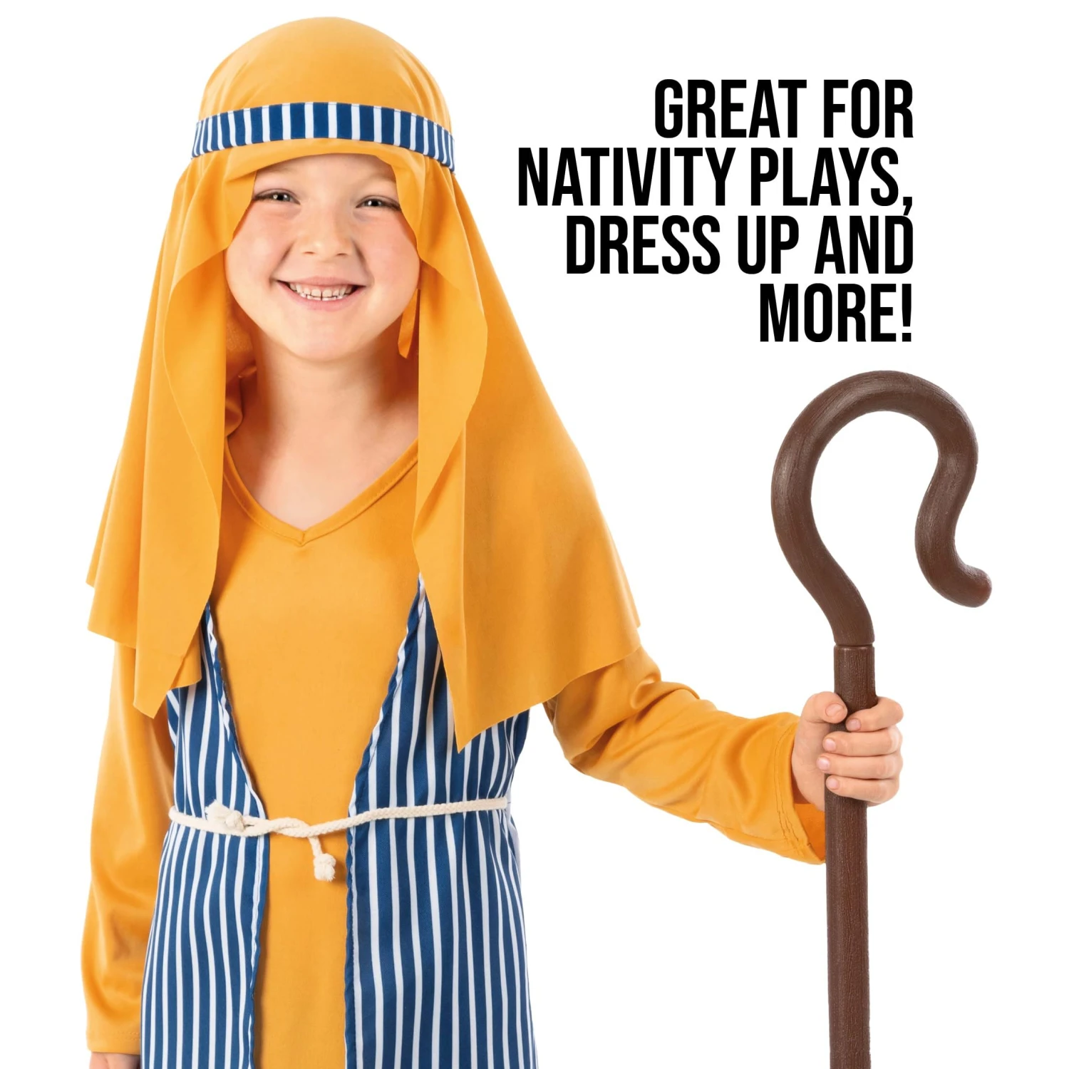 Costume Pastorello Arancione Bambino 5 Costume Pastorello Arancione Bambino - immagine 3