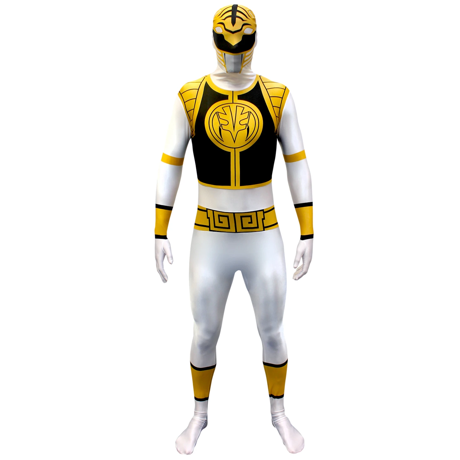 Costume Power Ranger Bianco Adulto 4 Costume Power Ranger Bianco Adulto - immagine 2