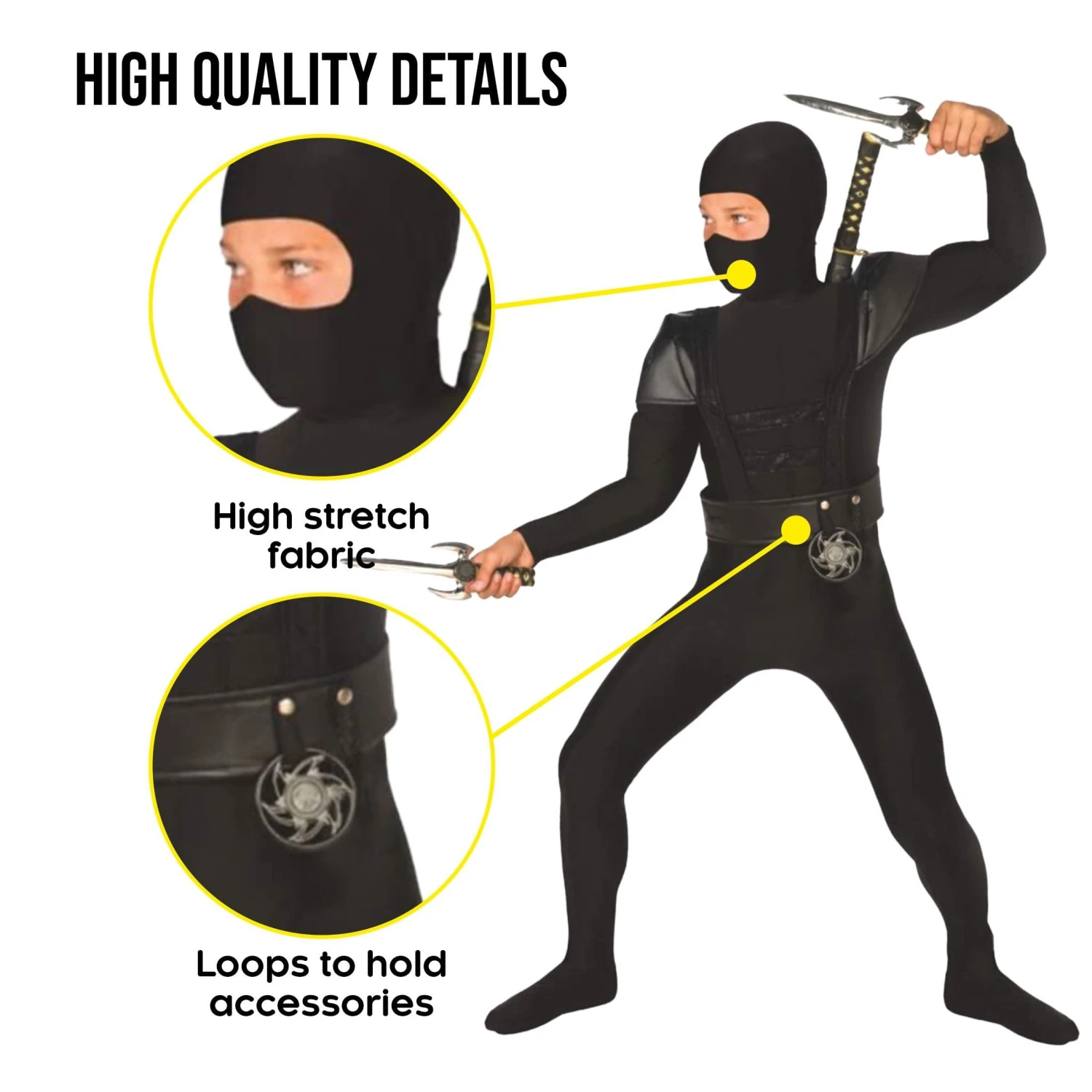 Costume Ninja Bambino 5 Costume Ninja Bambino - immagine 3