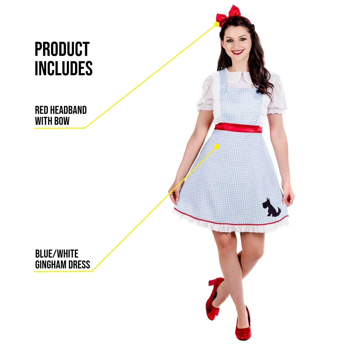 Costume Dorothy Adulto 4 Costume Dorothy Adulto - immagine 2