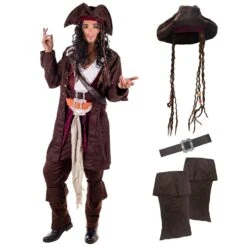 Costume Jack Sparrow Adulto 7 Costume Jack Sparrow Adulto -Vendite Morphsuits 93d2c435ae29b6f53159dfadd82febcd634dabe8c25c3d65635c26ed2650d673