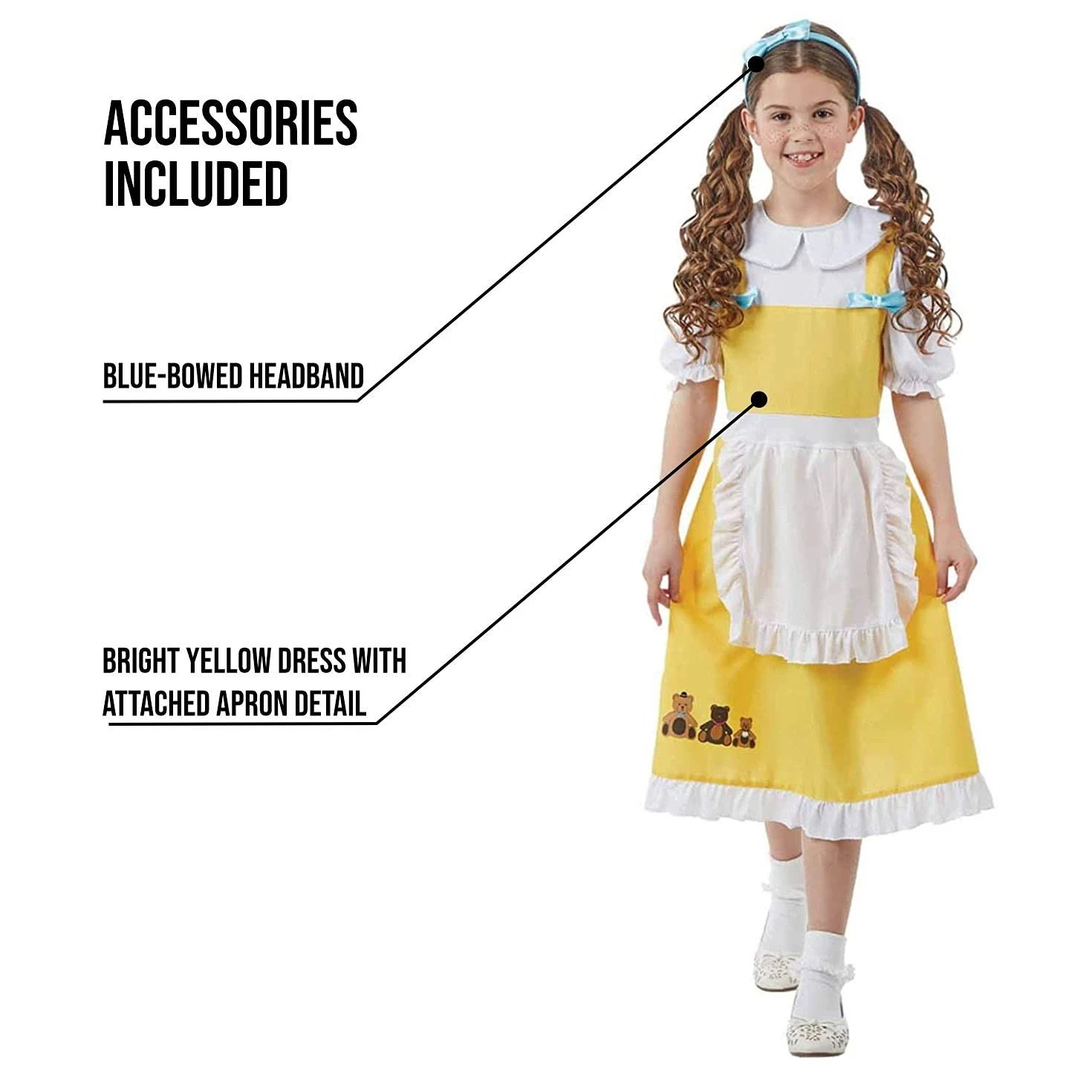 Costume Riccioli D'Oro Bambina 4 Costume Riccioli D'Oro Bambina - immagine 2