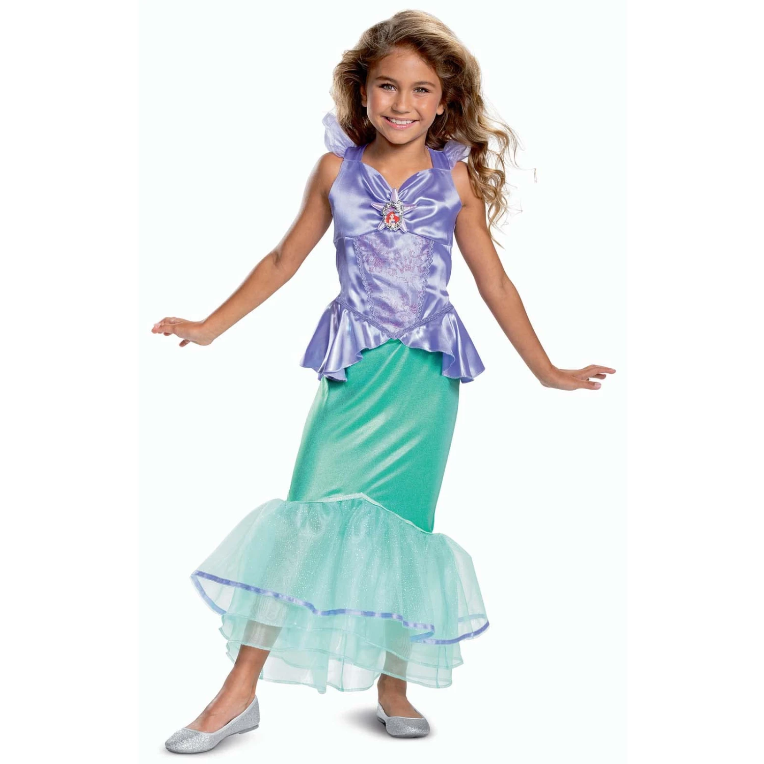 Costume Ariel Deluxe Bambina 3 Costume Ariel Deluxe Bambina