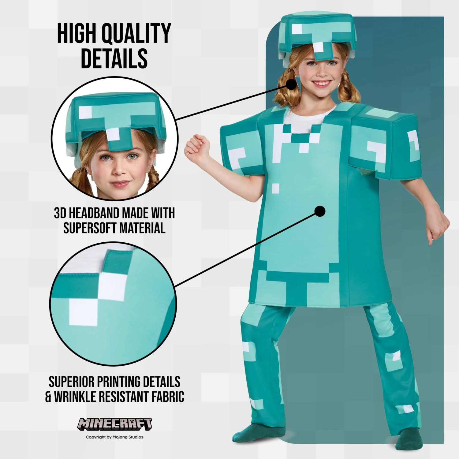 Costume Minecraft Armatura Bambino 5 Costume Minecraft Armatura Bambino - immagine 3