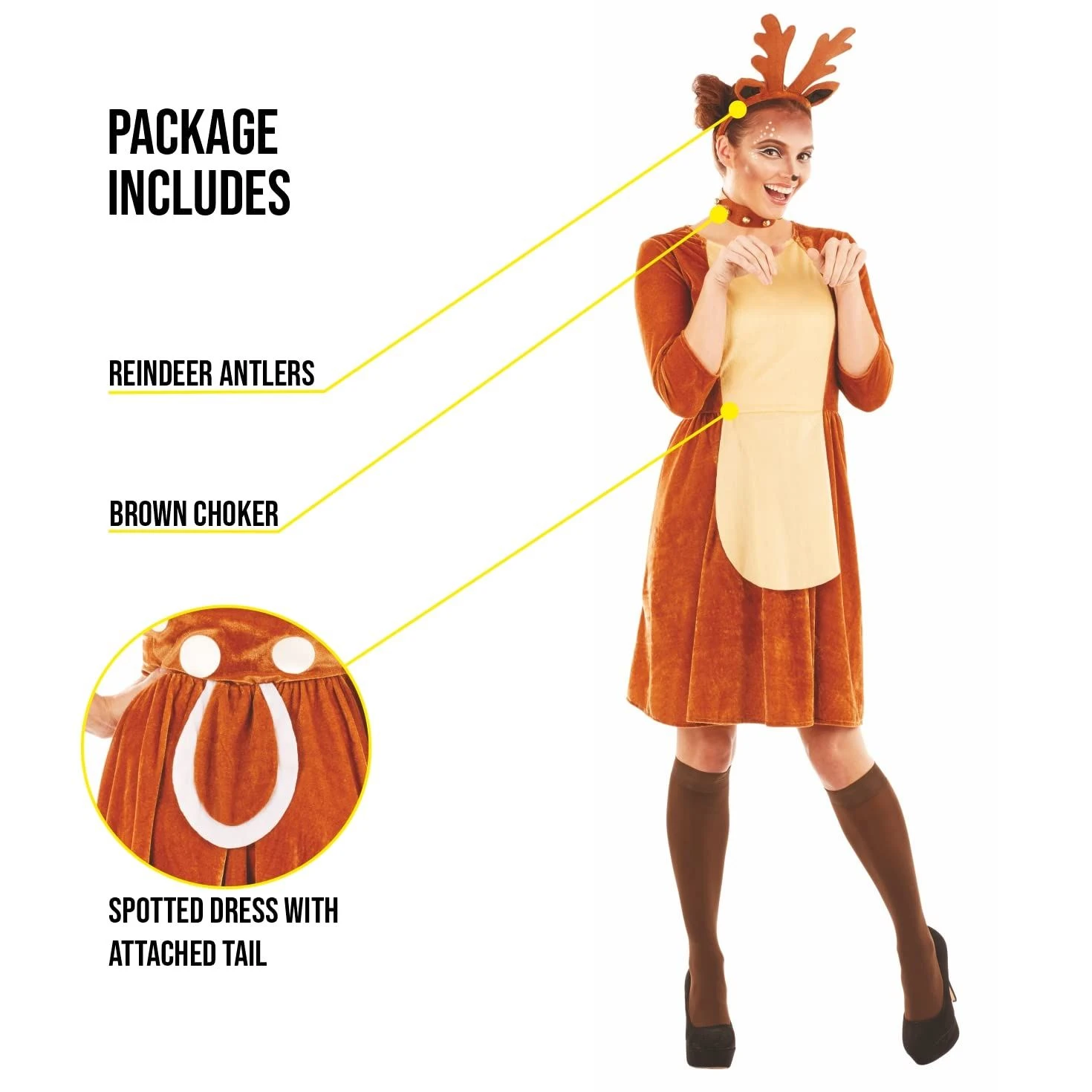 Costume Renna Donna 4 Costume Renna Donna - immagine 2