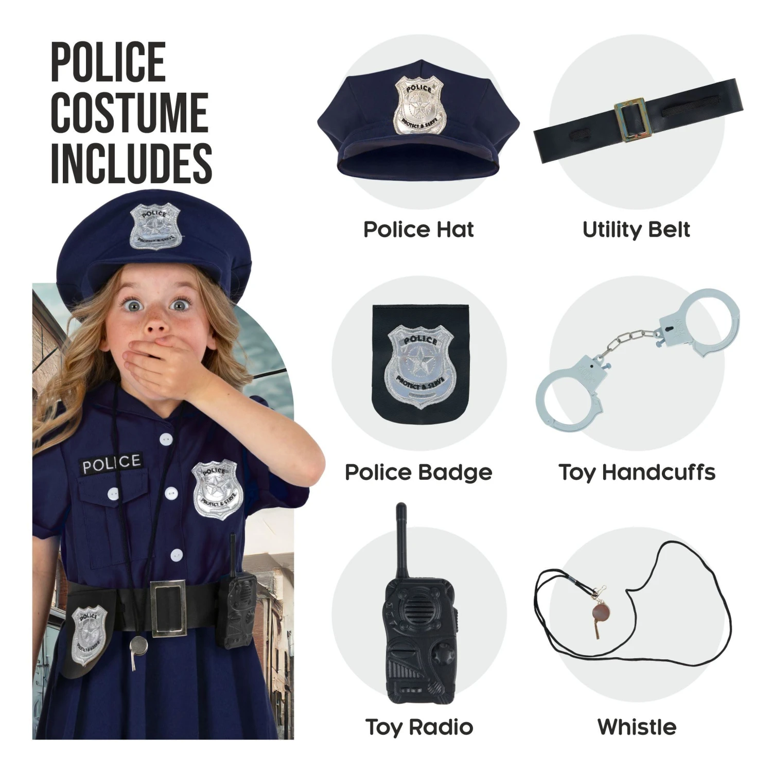 Costume Da Poliziotta Della Marina Per Ragazze 10 Costume Da Poliziotta Della Marina Per Ragazze - immagine 8