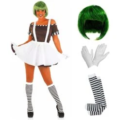 Costume Da Operaio Della Fabbrica Di Cioccolato Con Gonna Donna -Vendite Morphsuits b52fb0488e106ae945fd7516daedf6c506de0326053d974a69eb9580ffc17034
