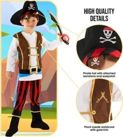 Costume Da Capitano Pirata Per Bambini -Vendite Morphsuits bcb3d5c3673aa3e79e20fa0022df2bc5f327f212d086a1fc86450fbb7264d698