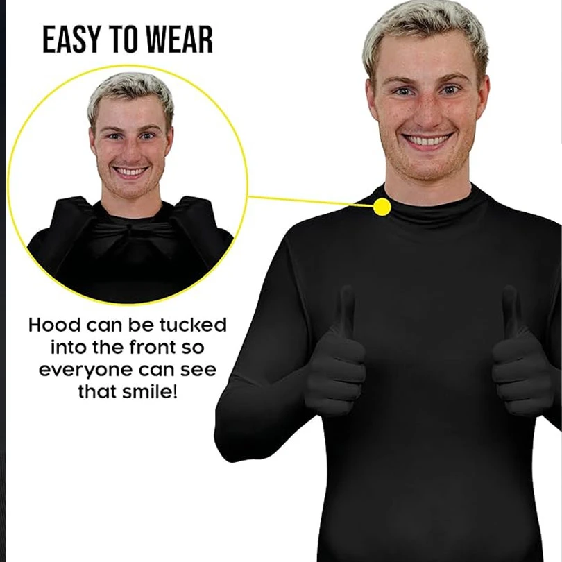 Morphsuit Nera Adulto 4 Morphsuit Nera Adulto - immagine 2