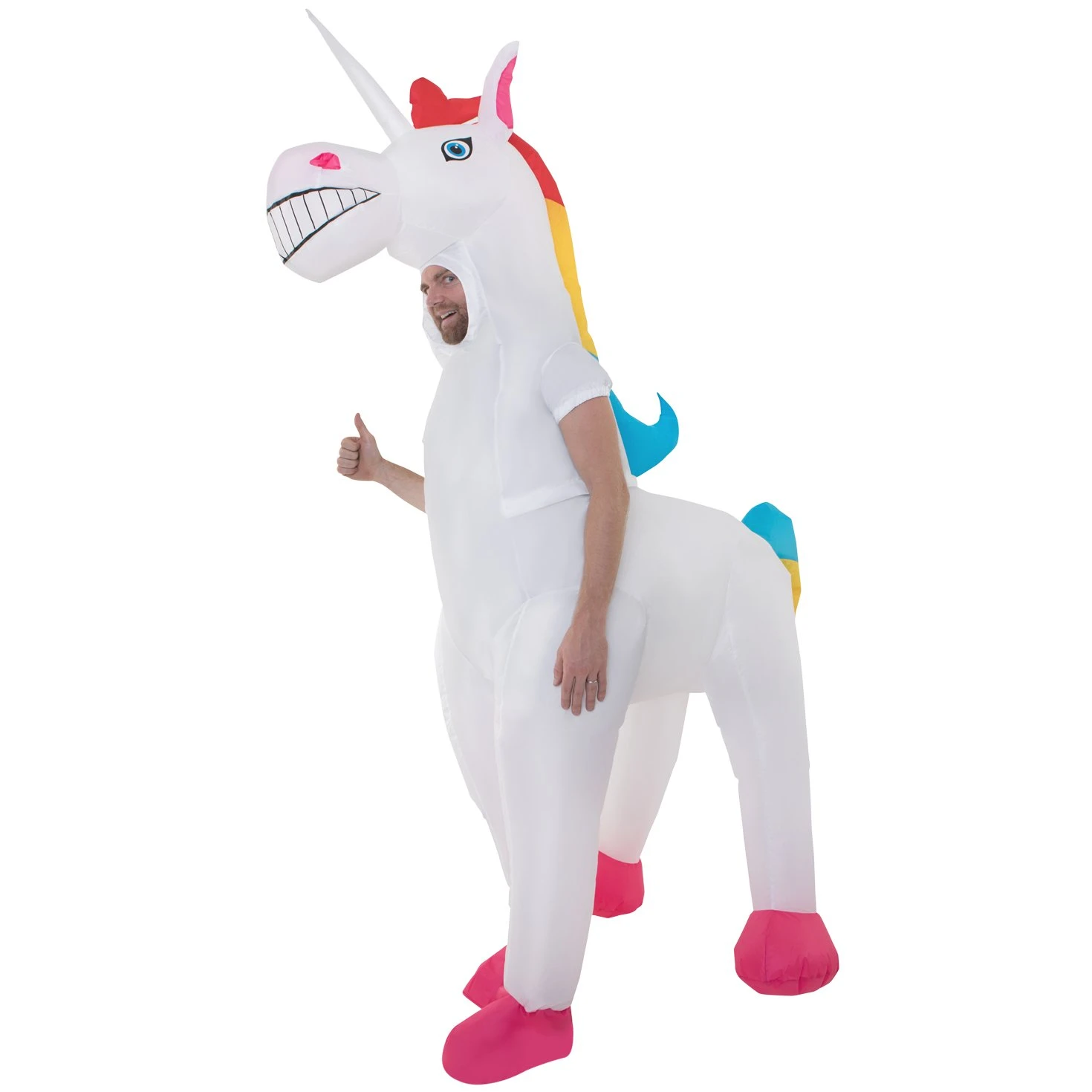 Costume Gonfiabile Unicorno Adulto 9 Costume Gonfiabile Unicorno Adulto - immagine 7
