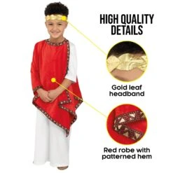 Costume Imperatore Romano Bambino -Vendite Morphsuits c74ea321d4418acf0a034fe0c42c7fbc527501c24e3dc00066121dcfad9bac14